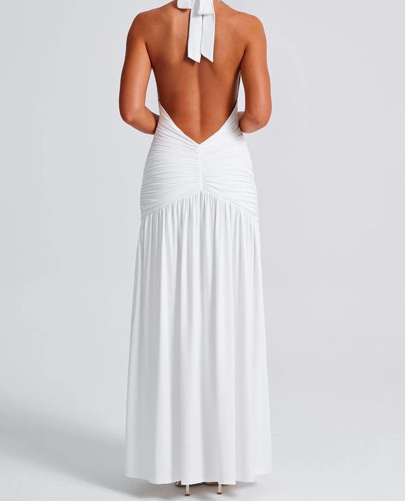 Melanie maxi dress in white